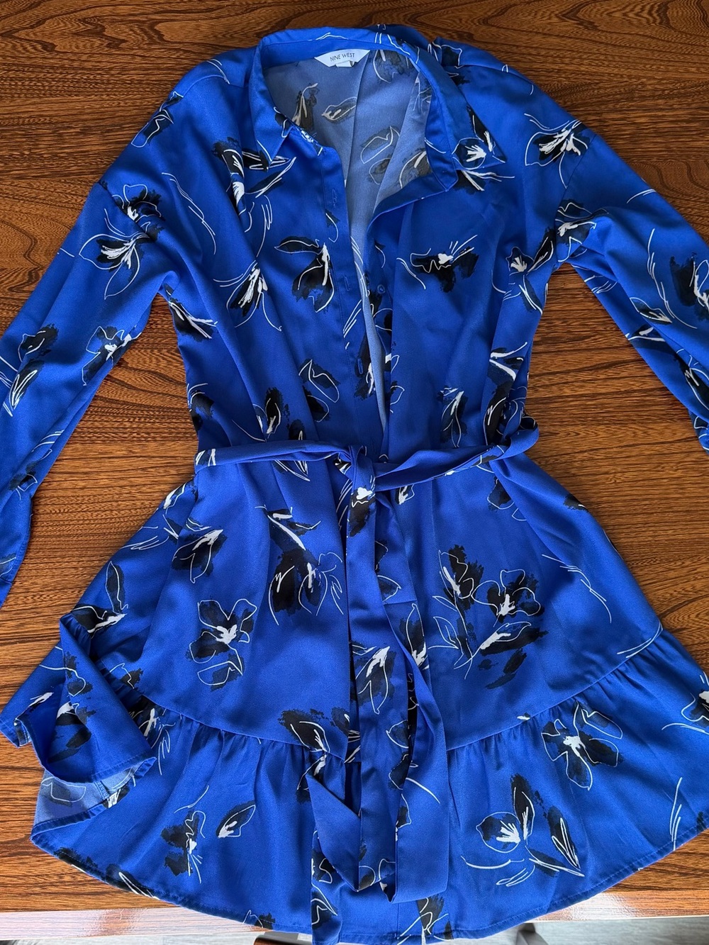 Nine West Blue Floral Dress